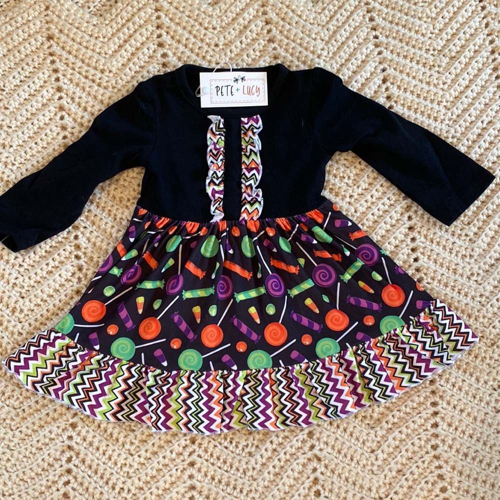 Pete and Lucy Halloween dress 6-12 mth